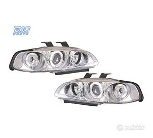FARI PER HONDA CIVIC 92-95 ANGEL EYES FONDO CROMAT