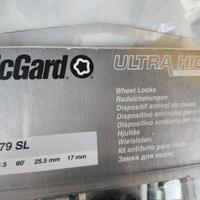 Bulloni antifurto auto mcgard  + 2 chiavi