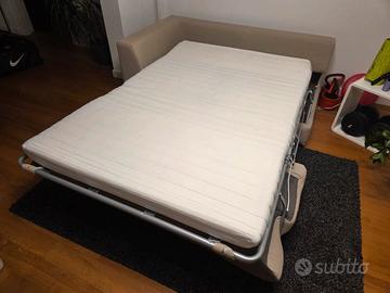 Divano letto sabbia 1 piazza e mezza