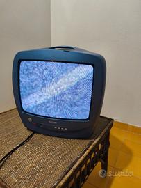 Televisione TV CRT Tubo Catodico Philips 14" Blu (