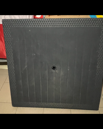 Tavoli quadrati Rattan colore Grigio