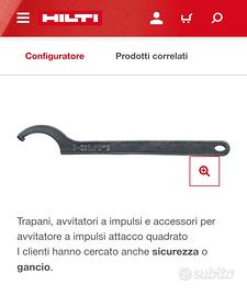 chiave per mandrino hilti 