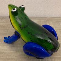 Scultura in vetro di murano rana
