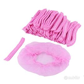 Cuffie monouso rosa bouffant cartone 3000 pezzi