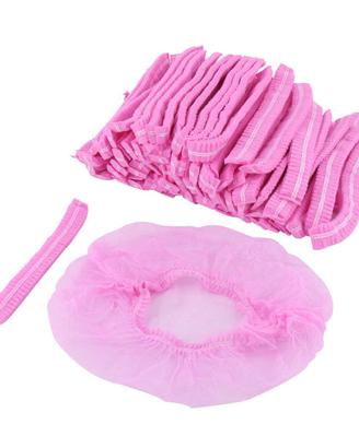 Cuffie monouso rosa bouffant cartone 3000 pezzi