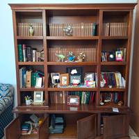 libreria piu parete attrezzata vero legno 