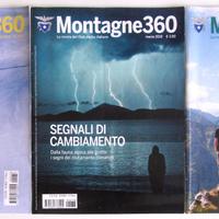 3 numeri della rivista del CAI Montagne 360