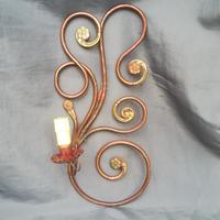 Antiquariato aplique ferro battuto dell'800