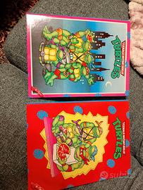 Due quadernoni ad anelli ninja turtles pigna vinta