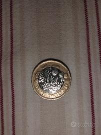 moneta One poind regina Elisabetta 