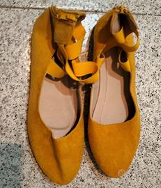 Scarpe Ballerine Gialle N. 40