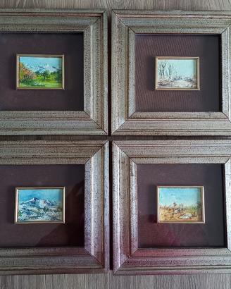 Quadro con le 4 stagioni - autore Nucci Clemente