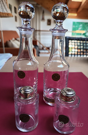 Set olio aceto sale pepe RCR argento 800