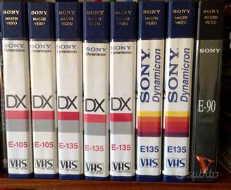 8 custodie vuote Vhs videocassette marchio Sony