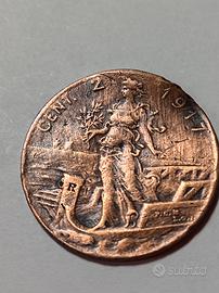 CENTESIMI DUE ANNO 1917