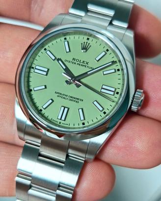 Rolex OP 41mm Verde Pistacchio 134300 new 06/2026