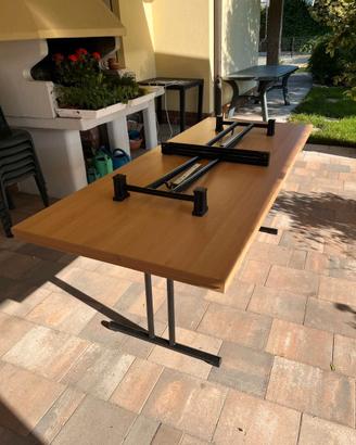 tavoli chiudibili, sedie scocca in pvc