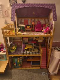 casa di legno barbie