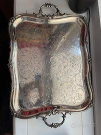 Grande vassoio in Sheffield- silver plated
