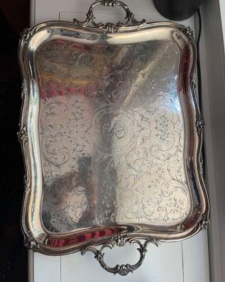 Grande vassoio in Sheffield- silver plated