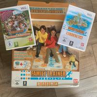 Tappetino WII e 2 giochi Family trainer