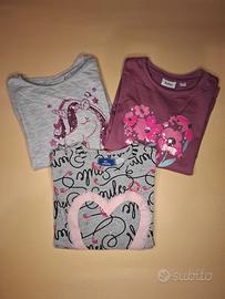3 magliette bambina 4 anni