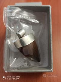 collana uono argento 925 dente fossile