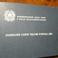 Emissione Carte Valori Postali 1984