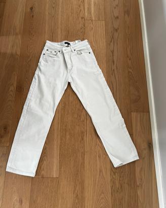 Pantaloni ragazzo bianco panna tommy hilfinger