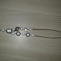 Collana vintage con pietre bianche