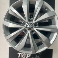 4 CERCHI 17 ORIGINALI RIVERNICIATI T-ROC GOLF AUDI