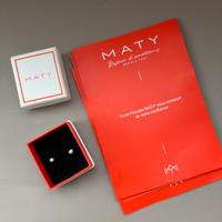 Orecchini punto luce diamanti 0,30ct oro bianco 18