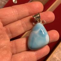 Pendente in Larimar e Argento