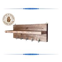 APPENDICHIAVI IN LEGNO CON MENSOLA FATTO A MANO