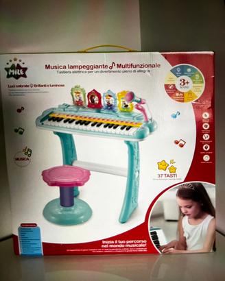 Tastiera  elettrica con luci colorate bimbi