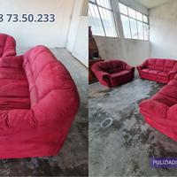 DIVANO USATO 8 POSTI IN ALCANTARA