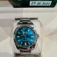 ROLEX MILGAUSS  BLU FULL SETT 2021