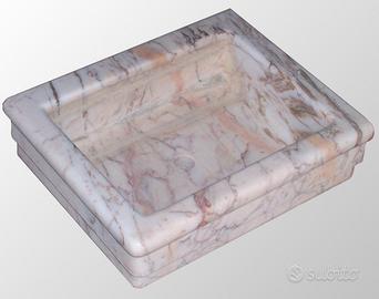 Lavabo in marmo rosa
