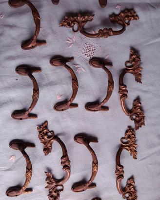 maniglie antiche in ottone 