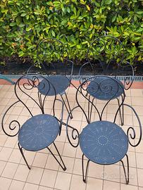 SET SEDIE DA GIARDINO 