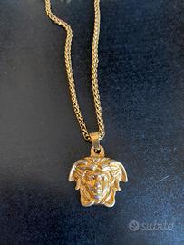 Collana Medusa placcata oro 18ct