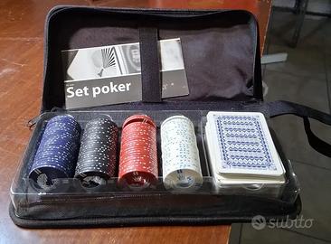 Set poker fiches e carte