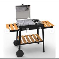 Bbq a gas acciaio inox con pietra ollare NUOVO