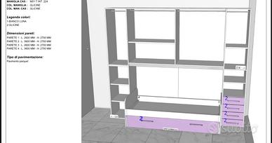 cameretta con armadio a ponte
