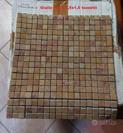 piastrelle Giallo reale tozzetti 1,5x1,5cm