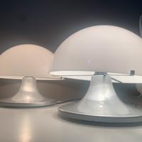 Coppia di lampade fungo vintage