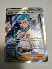 Carta Pokemon ARCHER DEL TEAM ROCKET  full art