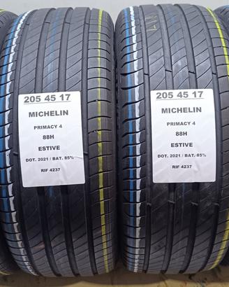 4 GOMME 205 45 17 MICHELIN RIF4237
