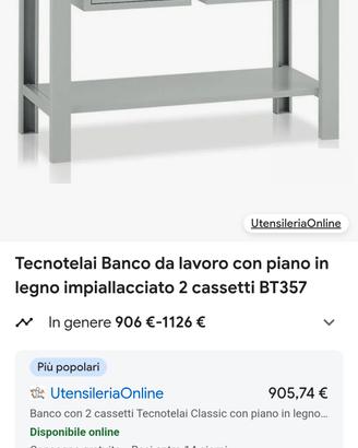 banco da lavoro
