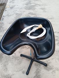 Lavatesta professionale portatile per parrucchiere